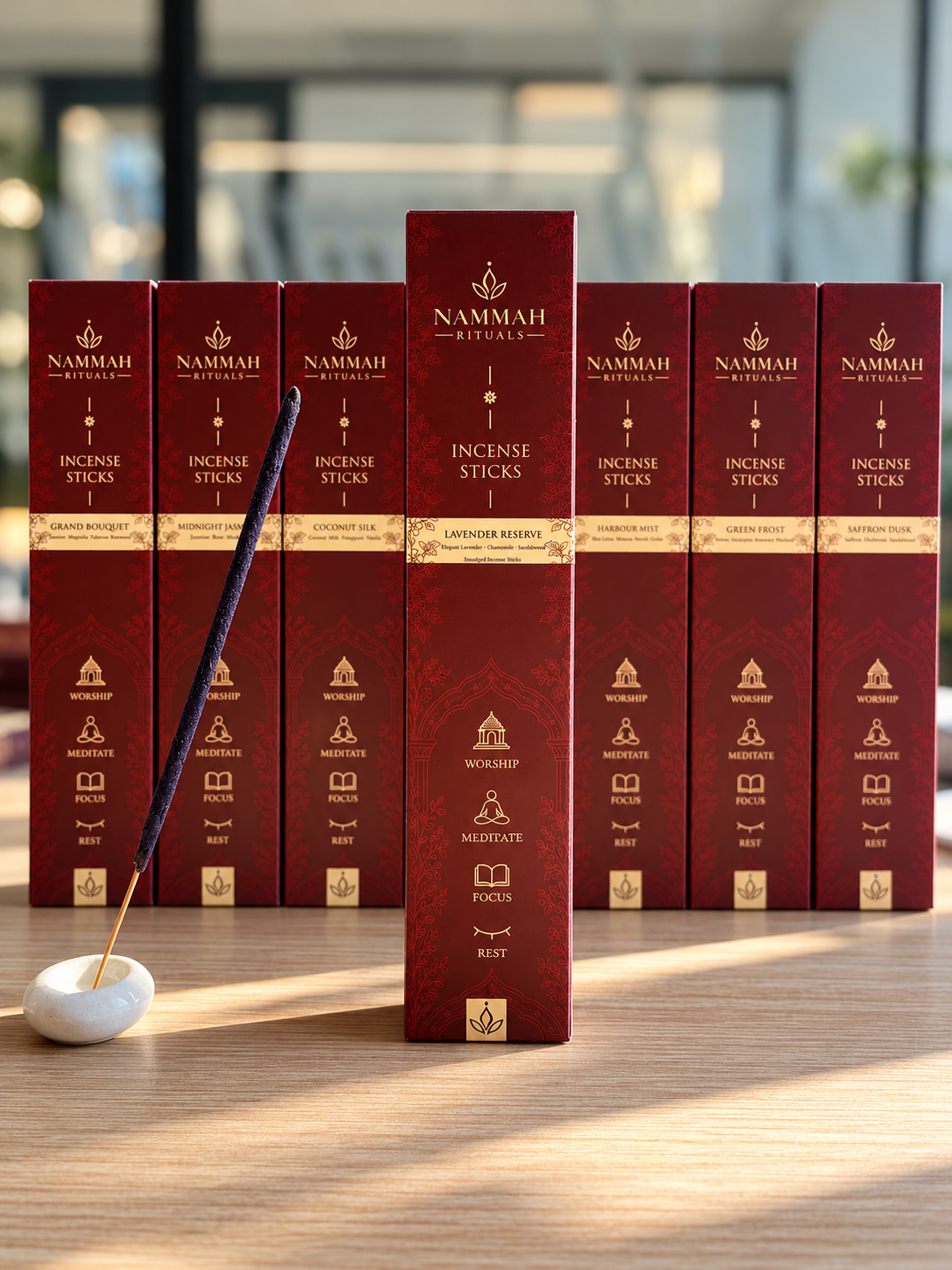 Lavender Reserve – Lavender & White musk Smudged Incense Sticks