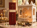 Oudh dhoop sticks box on a console table, Nammah Rituals